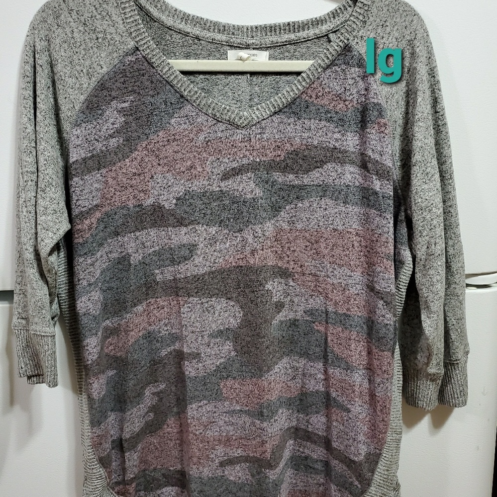 Camo print top